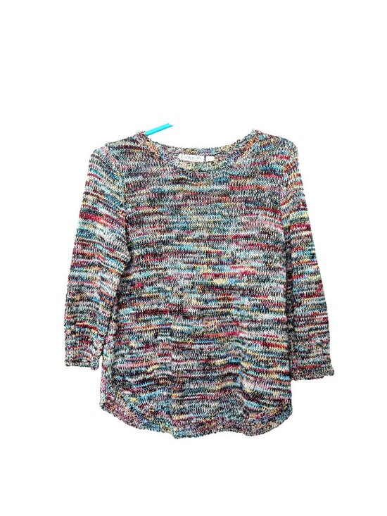 Kim Rogers Sweaters - Kim Rogers Petite Multicolored Swester 3/4 Sleeve Size PM Lightweight -48lp